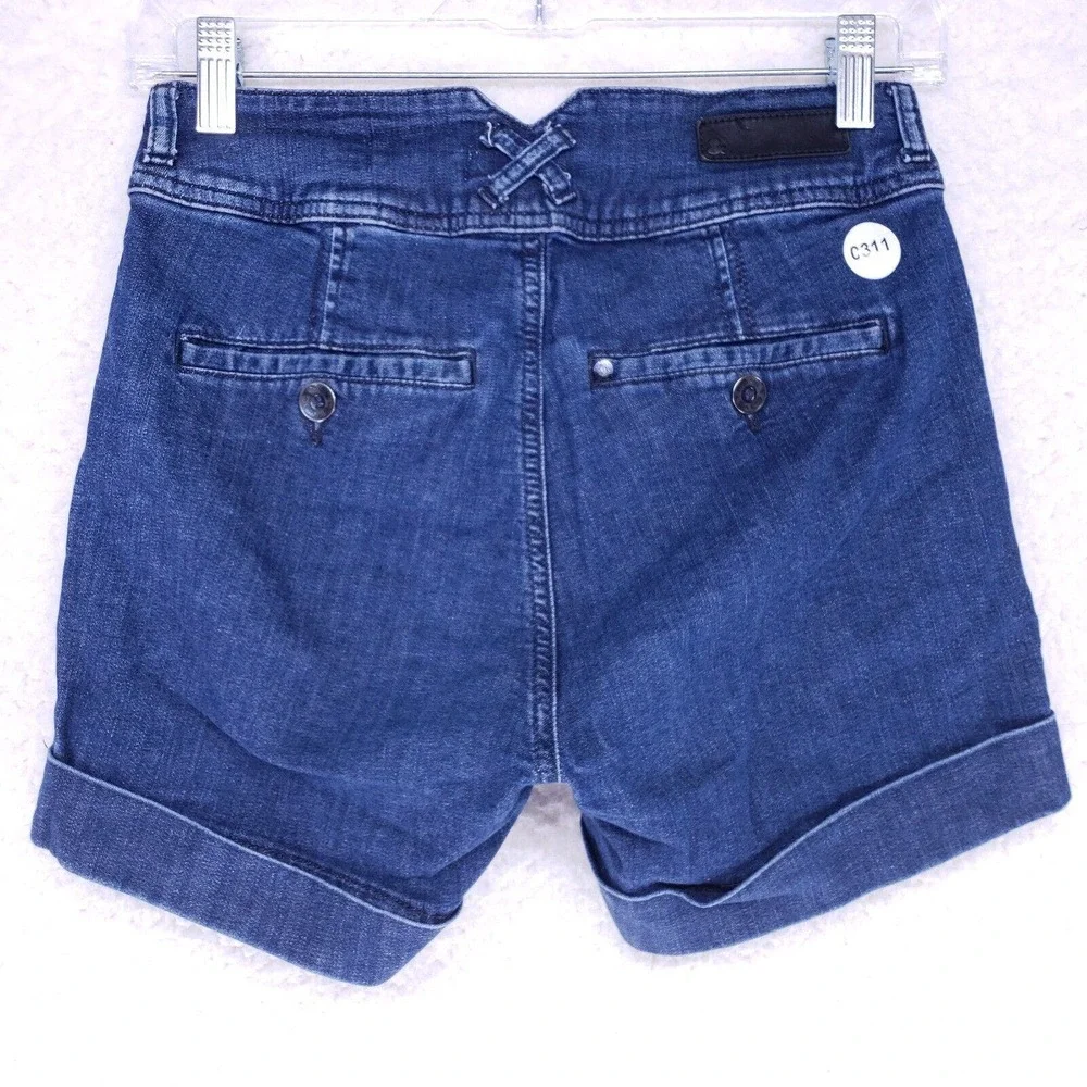 HM Jean Shorts Womens Size 4 Mid Rise Denim Blue Jeans Casual Pants